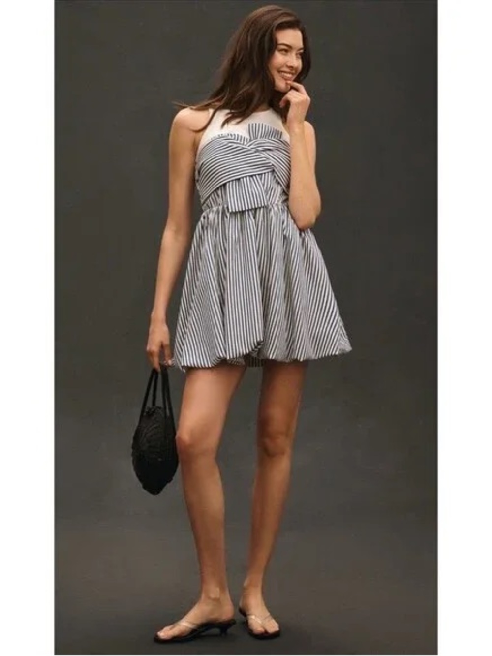 NWOT Porridge Sleeveless Twofer Bubble Mini Dress, Size M